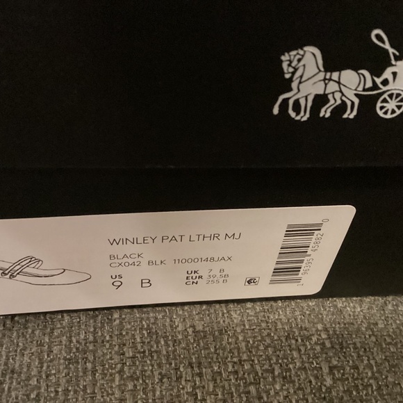 COACH Women's Winley Double Buckle Mary Jane Ballet Flats, size 9 - Picture 4 of 11